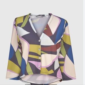 Alembika Olivia Crop Cardigan Jacket Absract size 4/6